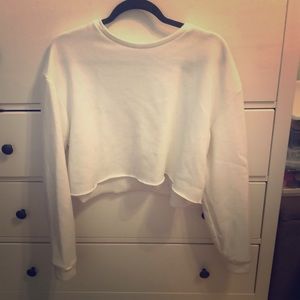 Topshop cropped sweatshirt